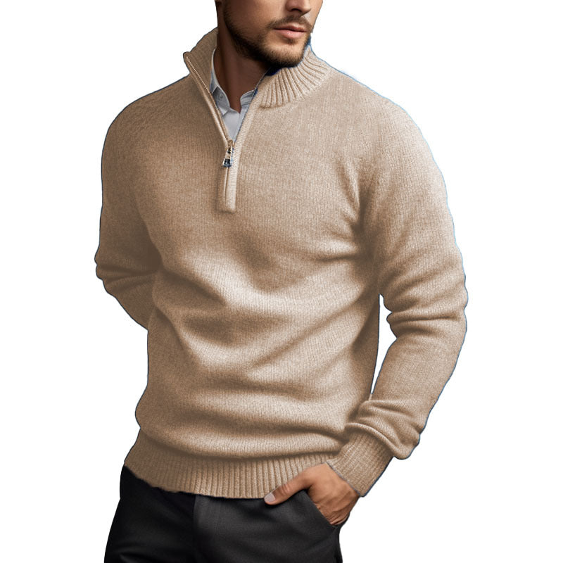 Men's Cashmere Zipper Sweater