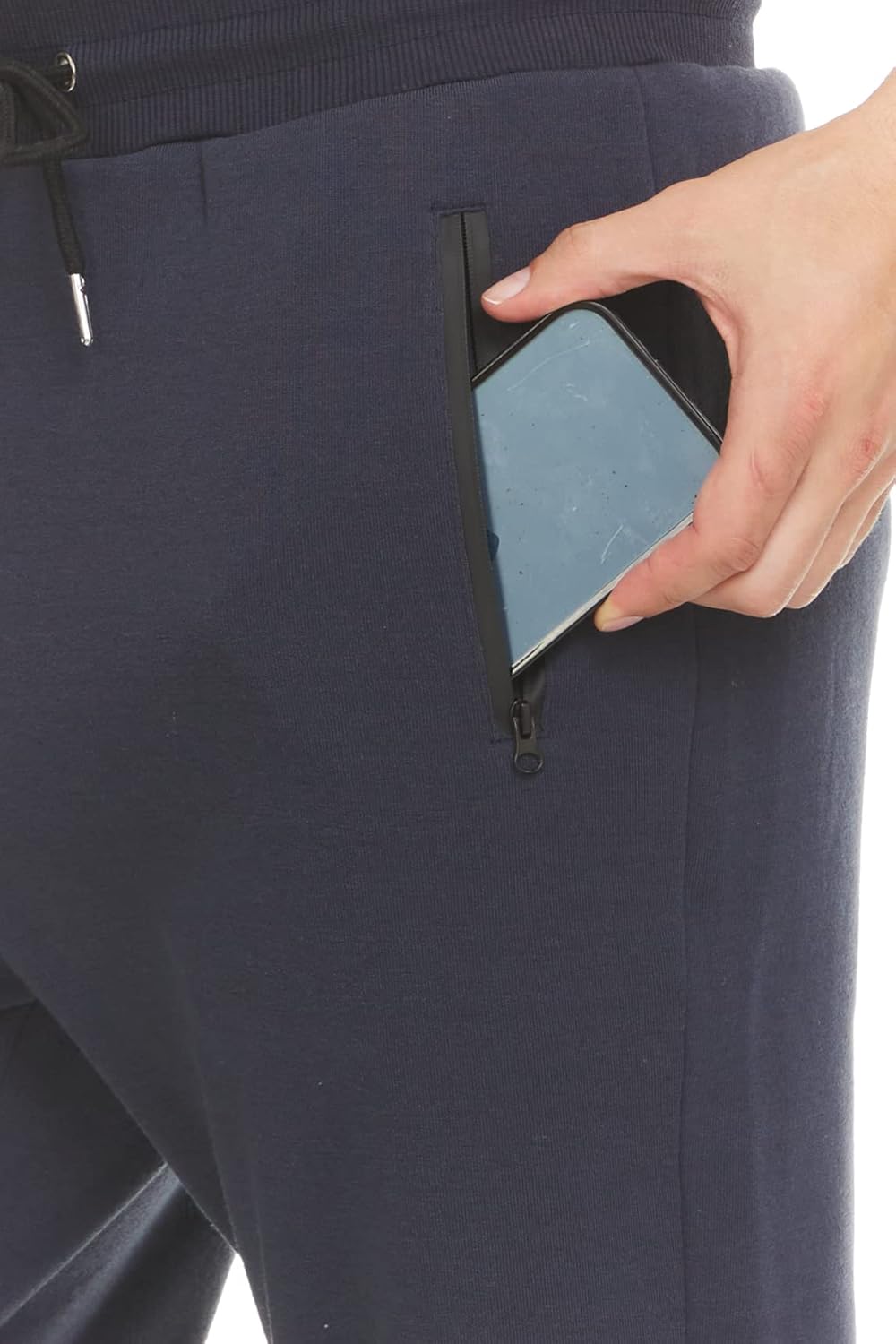 Men‘s 3 Pack Fleece Active Athletic Workout Jogger Sweatpants for Men with Zipper Pocket and Drawstring Size S-3XL