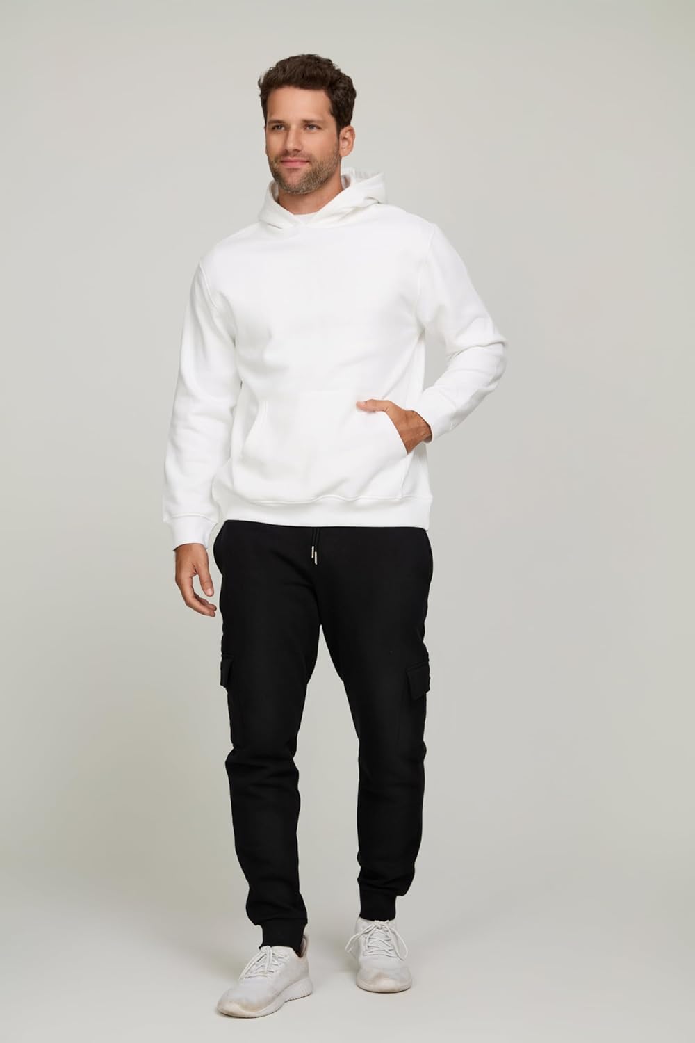 Men‘s 3 Pack Fleece Active Athletic Workout Jogger Sweatpants for Men with Zipper Pocket and Drawstring Size S-3XL