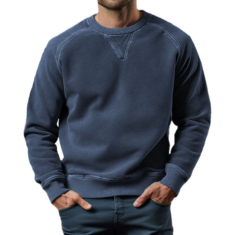 Men's Vintage Washed Crew Neck Sweatshirt