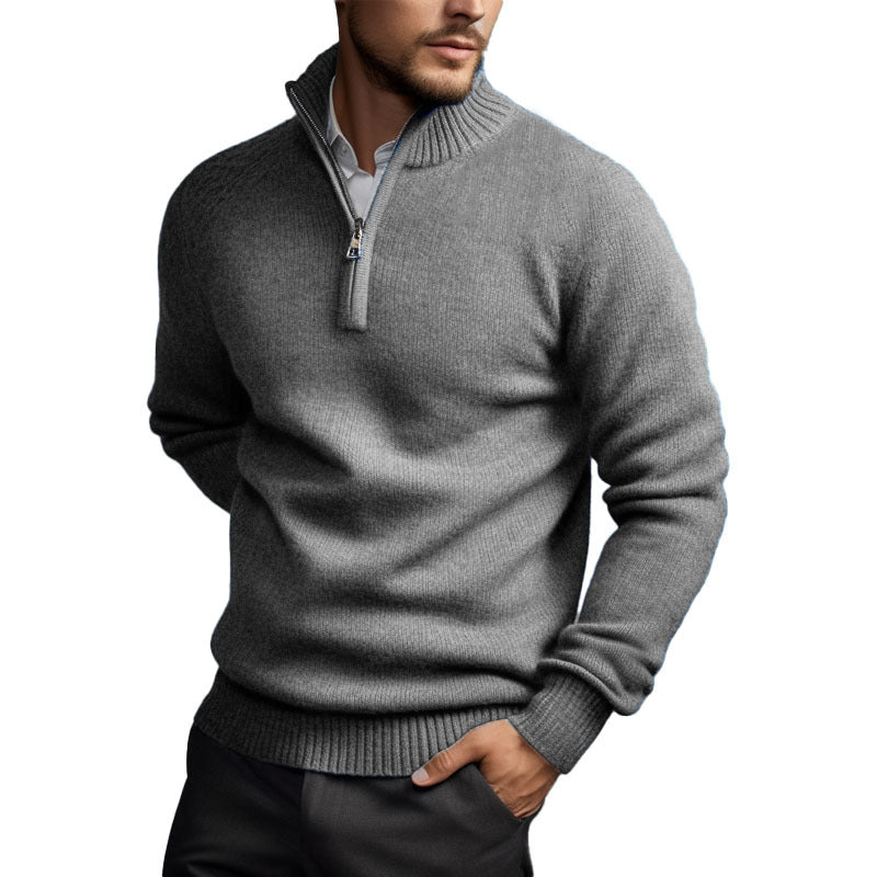 Men's Cashmere Zipper Sweater